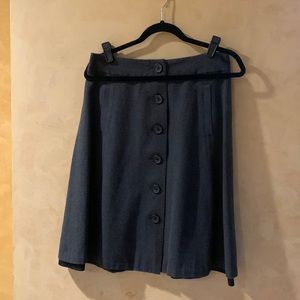 Banana Republic button down A- line skirt with pockets size 8